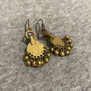 Beaded dangling earrings